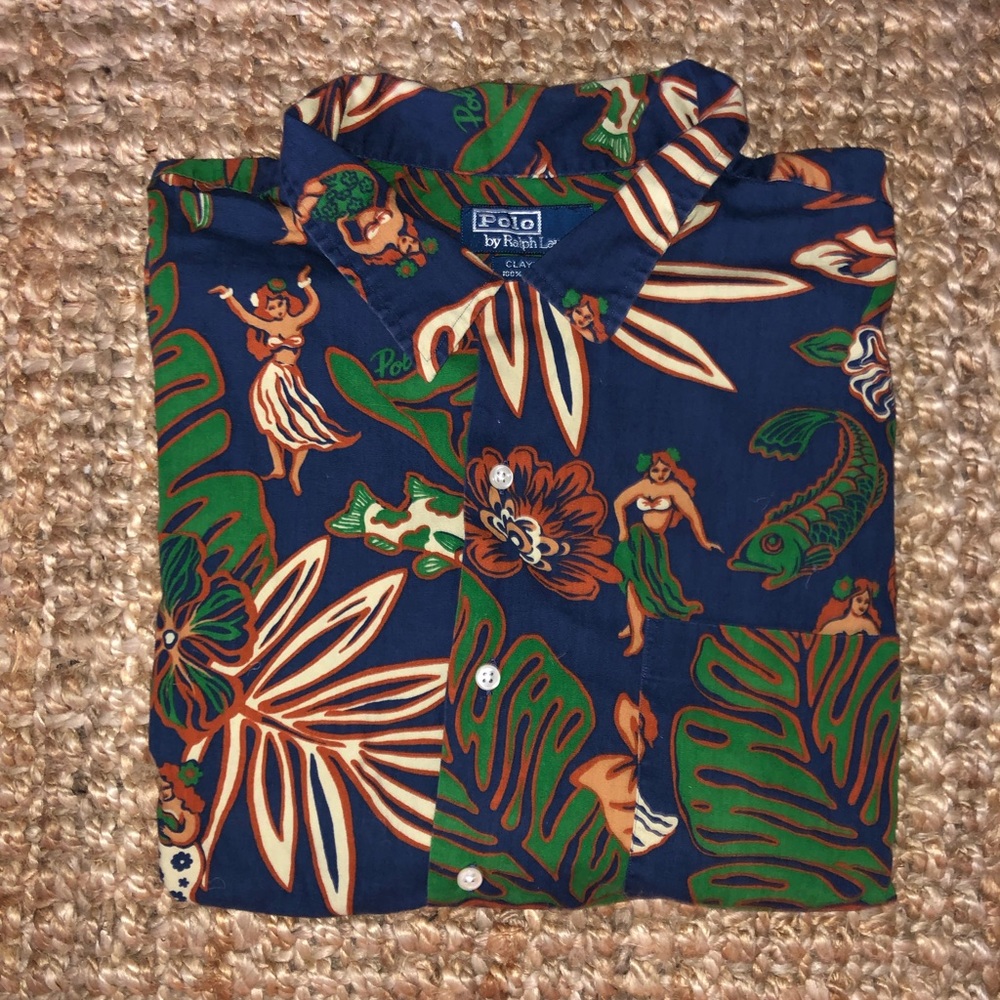 VINTAGE Polo by Ralph Lauren Hawaiian button up